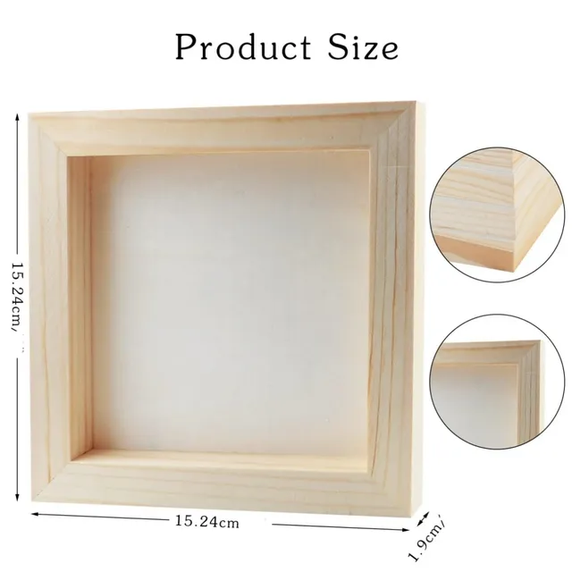 Panneaux carrés en bois – vue 2
