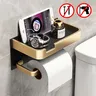 Porte-rouleau de papier toilette en aluminium – vue 1