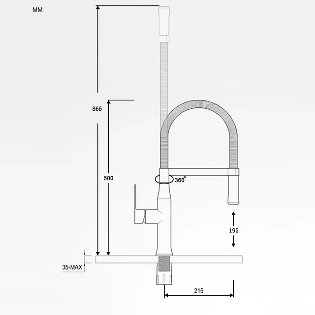 Becola robinet d'évier De cuisine extractible eau chaude… – vue 6