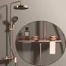 Système de douche de salle de bains Piano or Rose – vue 2