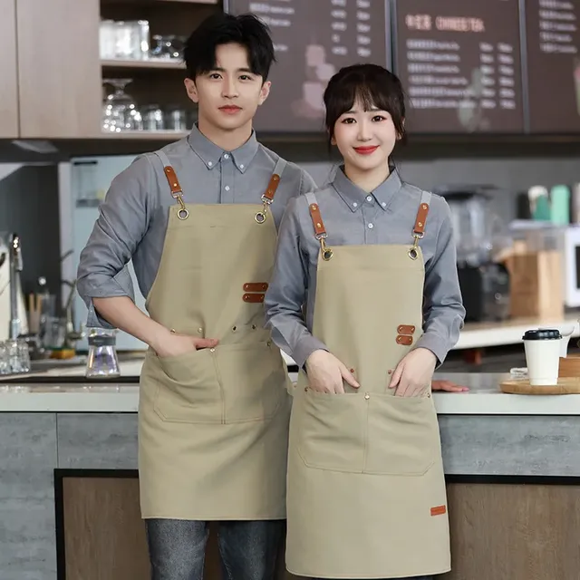 Tablier de cuisine imperméable pour femmes/hommes avec… – vue 4