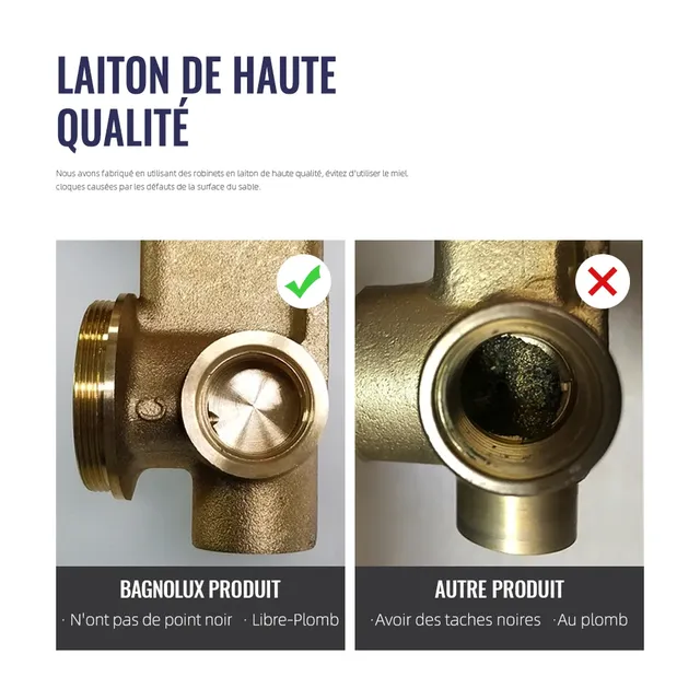 Bagnolux robinet de lavabo de salle de bains intégré – vue 6