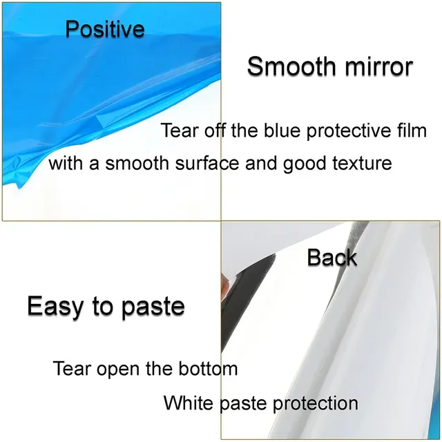 Miroir décoratif autocollants ornement autocollant mural… – vue 4