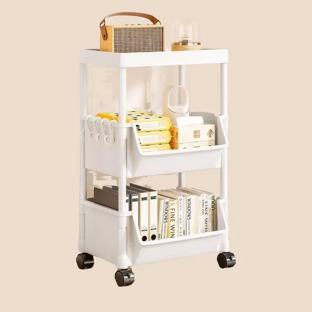 Chariot bibliothèque cuisine étagère de rangement coin… – vue 5