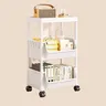 Chariot bibliothèque cuisine étagère de rangement coin… – vue 5