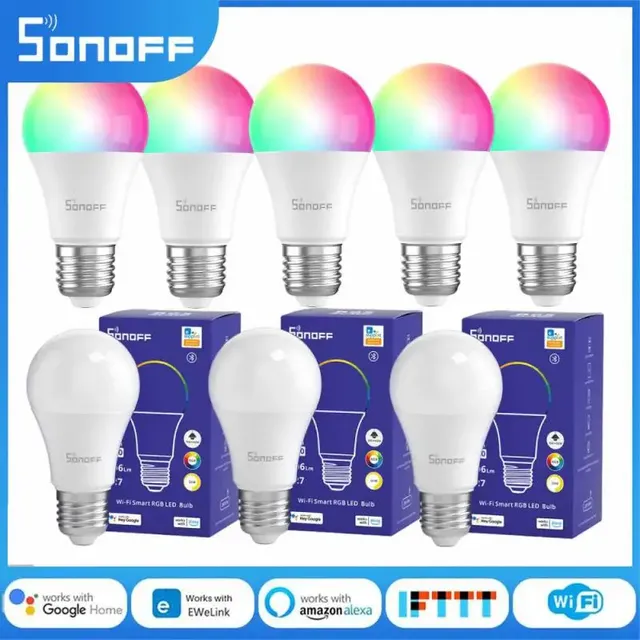 Sonoff B05-bl-A60 Wifi ampoule intelligente 9W Led Rgb…