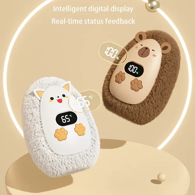 Chauffe mains électrique peluche affichage numérique… – vue 4