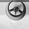 Robinet de lavabo de salle de bains doré/blanc – vue 4