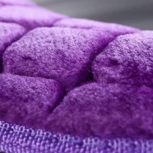 Housse siège toilette rembourrée velours microfibre… – vue 6