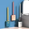 Brosse Toilette Murale Silicone Souple Manche Long… – vue 1