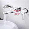 Robinet de lavabo dissimulé mural avec grande plaque – vue 3