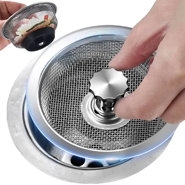 Crépine évier cuisine acier inoxydable maille fine… – vue 4