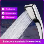 Buse de douche à main pressurisée, accessoires de salle de bains, pomme de douche haute pression, grande sortie d&rsquo;eau, pulvérisateur universel