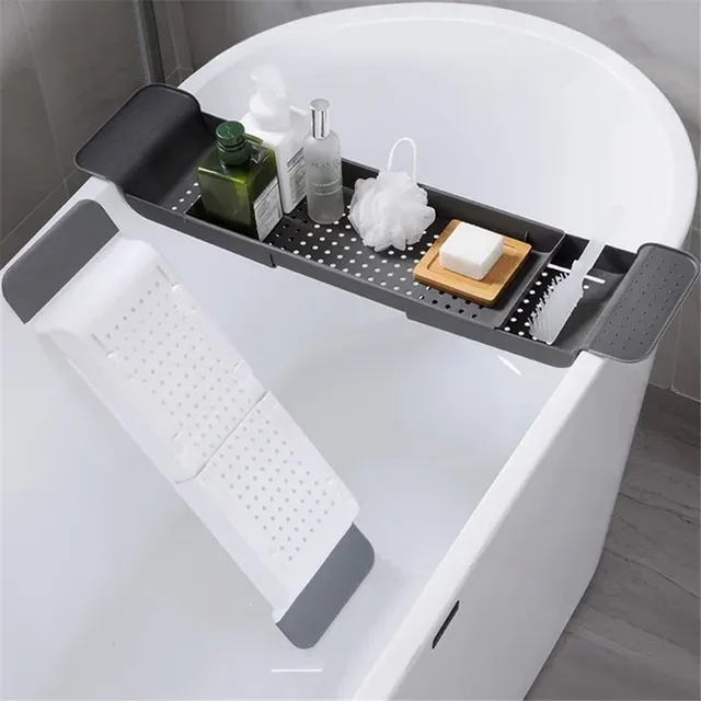 Étagère de baignoire extensible