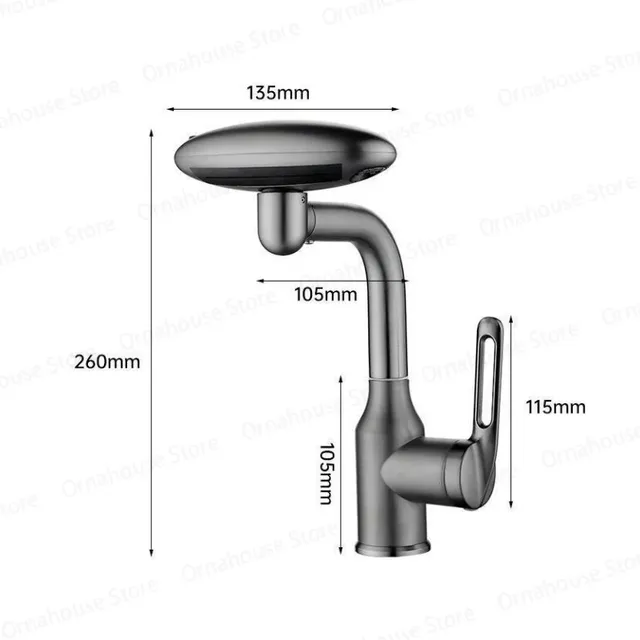 Robinet de lavabo cascade multifonctionnel – vue 7