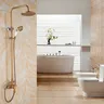 Pommeau de douche mural en laiton antique – vue 2