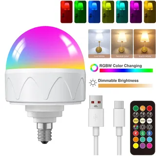 Ampoule LED RVB multicolore rechargeable dimmable variable…