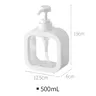Distributeur pompe plastique blanc rechargeable… – vue 6