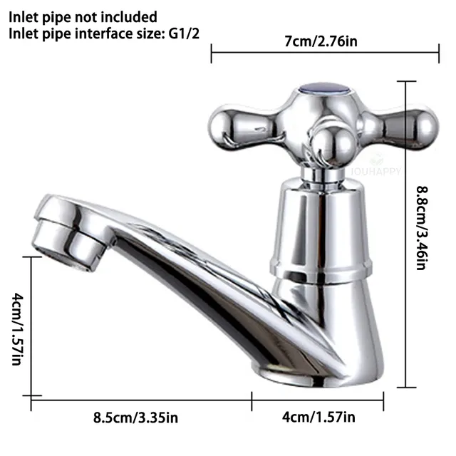 Robinet d'évier de lavabo en alliage de Zinc – vue 7