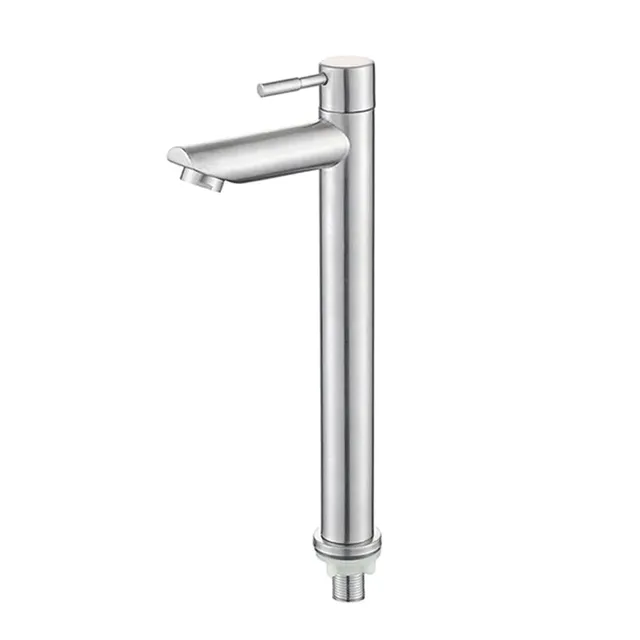 Robinet lavabo acier inoxydable. Eau froide simple – vue 7