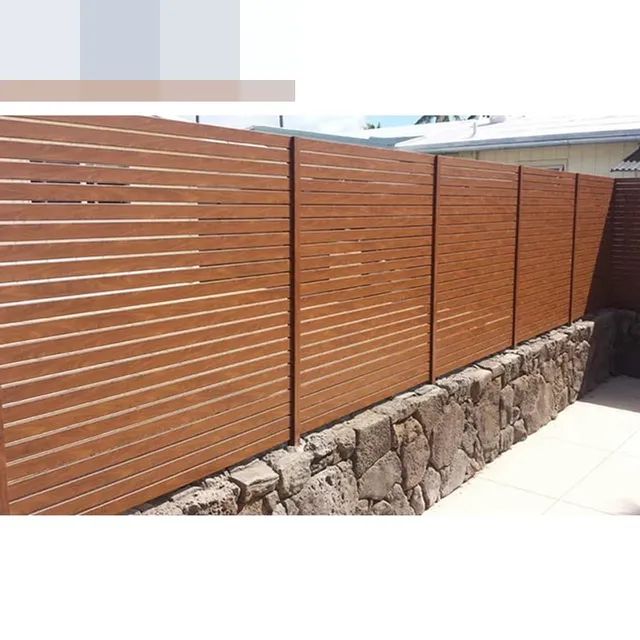 Panneau clôture aluminium thermolaqué anthracite lames… – vue 5
