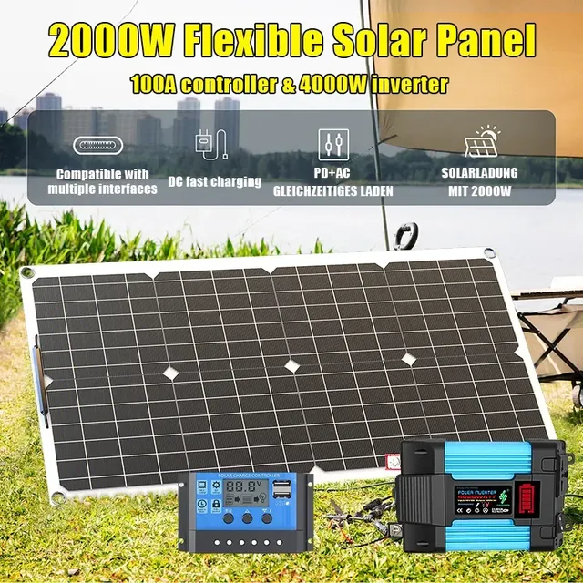 Kit de système de panneaux solaires flexibles – vue 4
