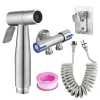 Pistolet de pulvérisation en acier inoxydable 304, ensemble de pulvérisation de Bidet à main pour douche, toilettes à main, robinet de Bidet, buse de douche autonettoyante