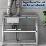 Evier Acier Inox304 Bac Unique Finition Polie Dosseret… – vue 4