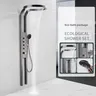 Colonne douche murale noir mat profil vertical métal… – vue 4