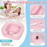 Lavabo gonflable en PVC pour le lavage des cheveux au lit – vue 3