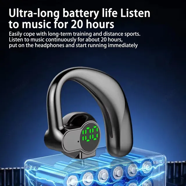 Écouteur crochet oreille sport mono bluetooth54… – vue 2