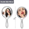 Miroir de maquillage grossissant double face avec poignée – vue 2