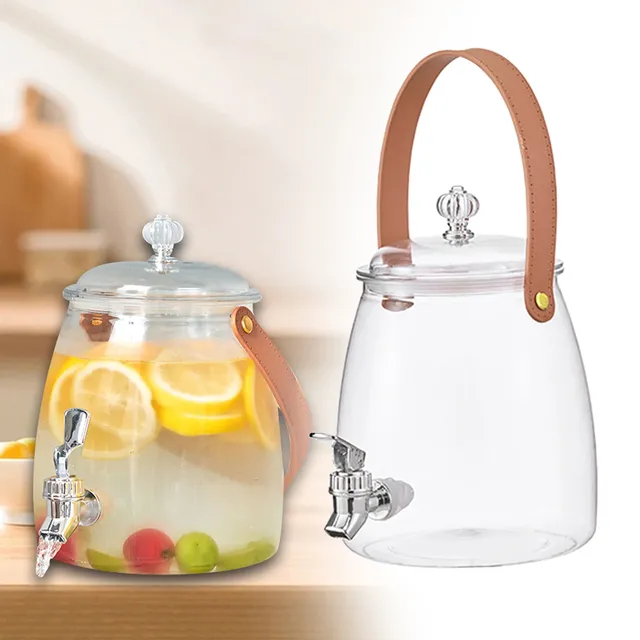Distributeur boissons transparent borosilicate robinet… – vue 4