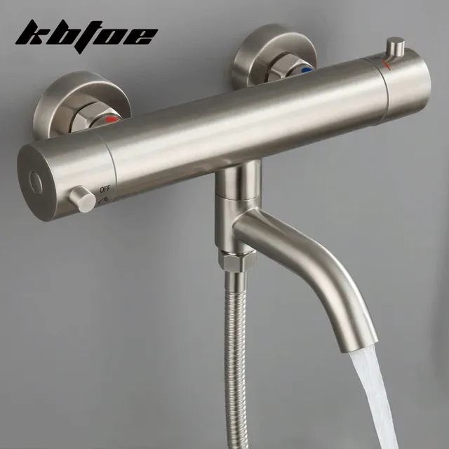 Ensemble de robinets thermostatiques de baignoire et de… – vue 3