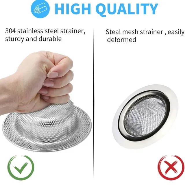 Filtre d'évier de cuisine en acier inoxydable – vue 5