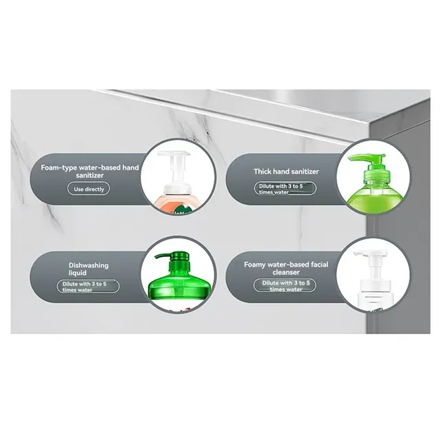 Distributeur savon automatique inox brossé détecteur… – vue 2