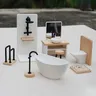 1/12 maison de poupée Simulation lavabo baignoire… – vue 4
