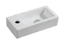 Lavabo mural rectangulaire compact céramique blanche… – vue 3