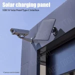 Kit de panneaux solaires 10W 5V 2 en 1, panneaux solaires de Type C, chargeur de cellules solaires extérieures pour caméra de sécurité/petit système d&rsquo;éclairage domestique