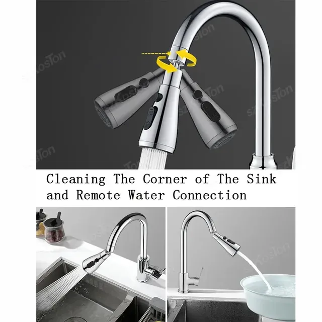 Pommeau extractible mitigeur cuisine flexible… – vue 4