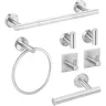 Ensemble de matériel de salle de bain Accessoires Acier… – vue 1