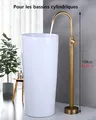 Robinet de baignoire autoportant en laiton mitigeur… – vue 6