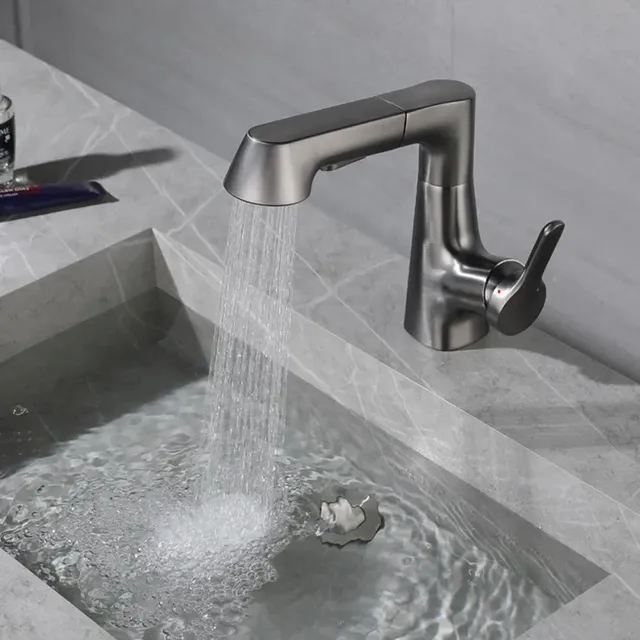 Mitigeur évier monocommande bec extractible inox brossé… – vue 4