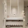 Lavabo intégré en dalle de roche moderne de 120cm – vue 3