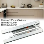 Glissières de tiroir, montage au sol, Guides au sol, vitrine, Rail coulissant, meubles, clavier en acier, armoire, chemin d&rsquo;armoire