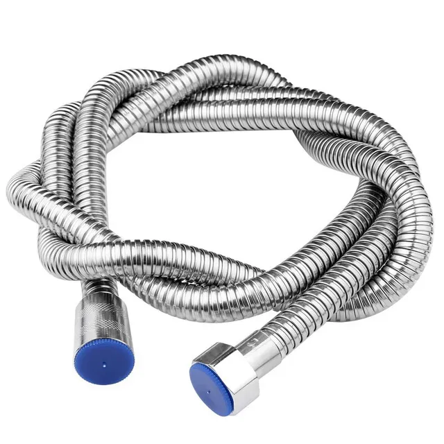 Flexible douche 150cm acier inoxydable chrome spiralé… – vue 3