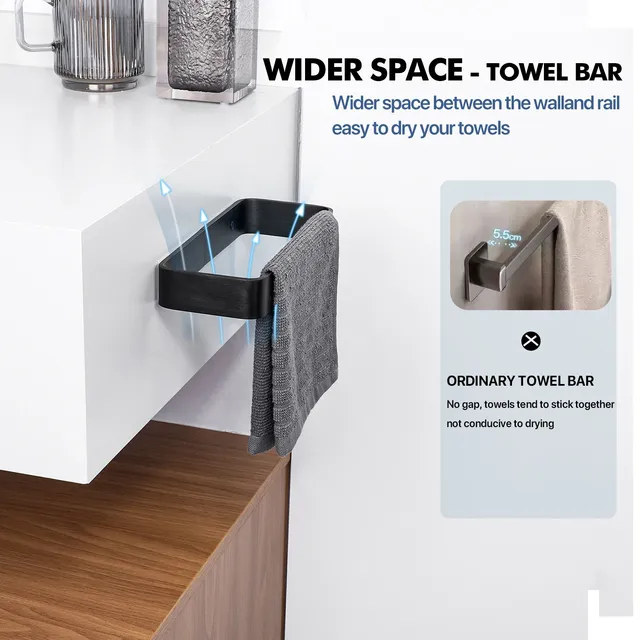 Porte-serviettes de salle de bain – vue 2