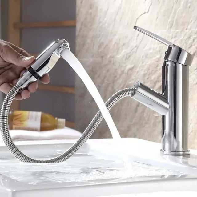 Robinet de lavabo de salle de bains extractible à… – vue 6