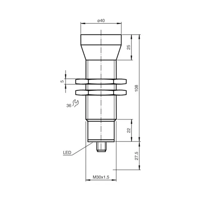 Capteur de proximité M30 10-30V DC capteur de détection… – vue 6