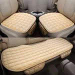 Juste de siège de voiture en peluche douce pour la peau, coussin automobile antidérapant, protecteur de siège automatique, universel pour berline et SUV